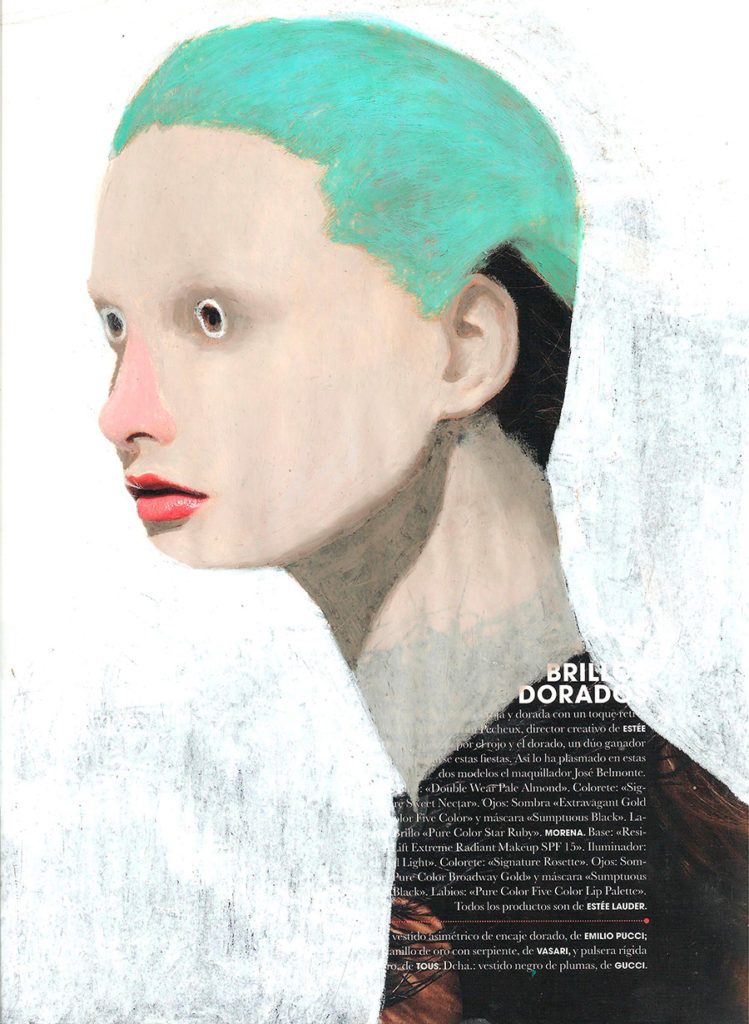 Mixed Media on Magazine by Guim Tio