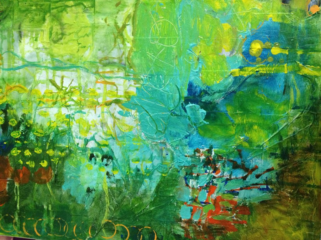 Mixed media on canvas