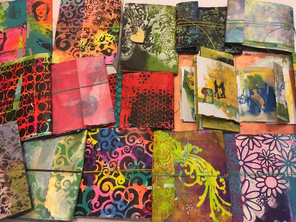Handmade art journal workshop