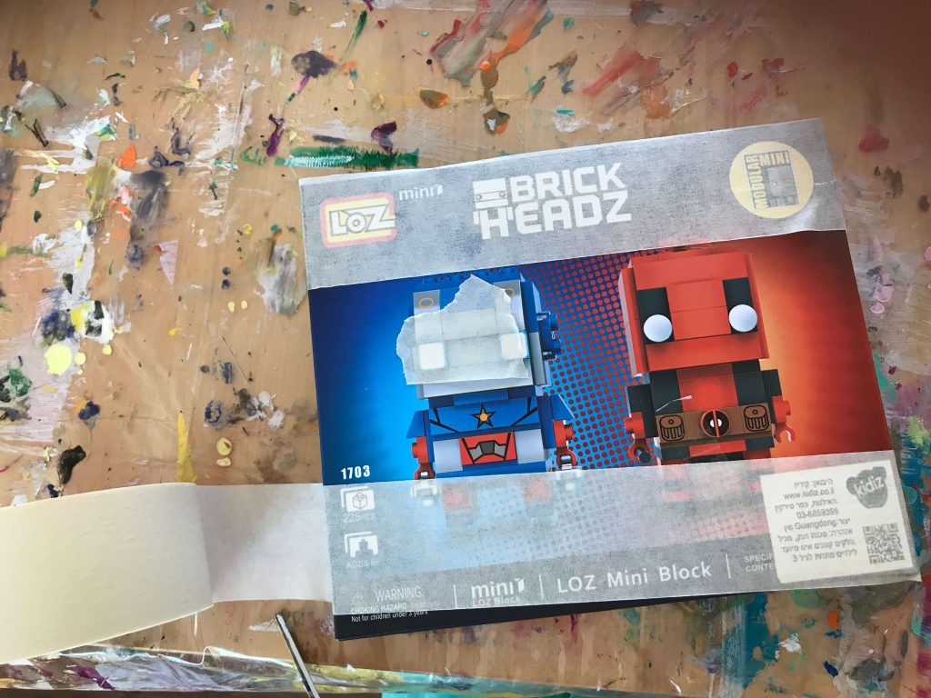 Recycled box canvas DIY