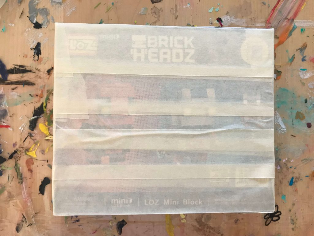 Recycled box canvas DIY