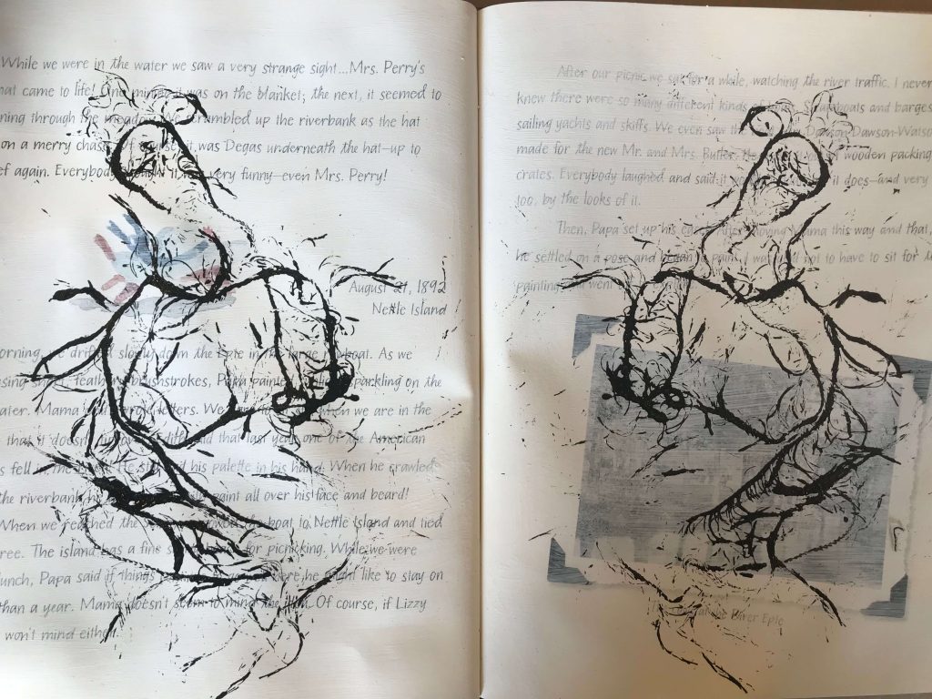 String painting technique