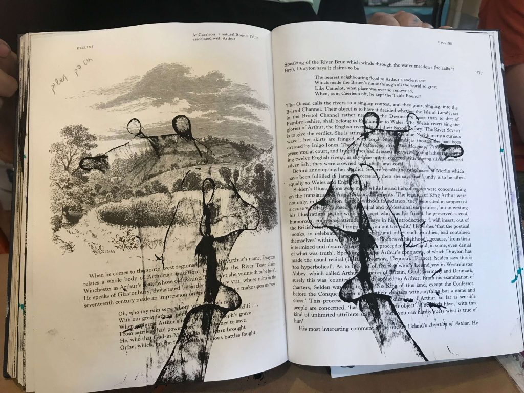 String painting technique
