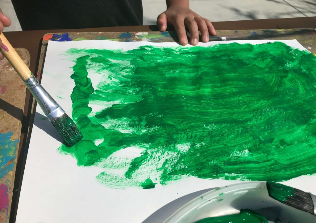 making painted paper