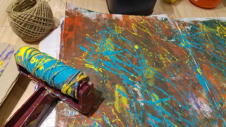 Art journaling background