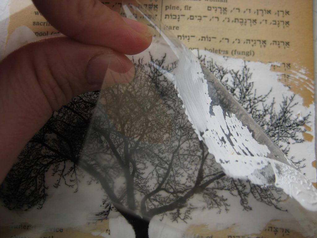 image transfer from transparency