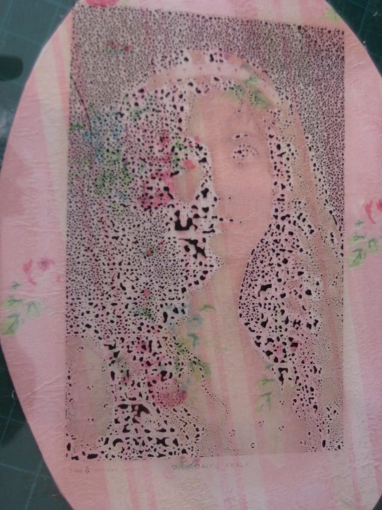 Wet inkjet transfer