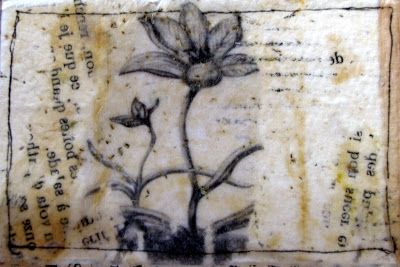 Tea bag art by Kim Henkel