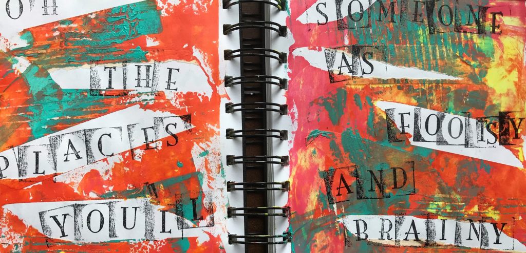 masking tape in my art journal