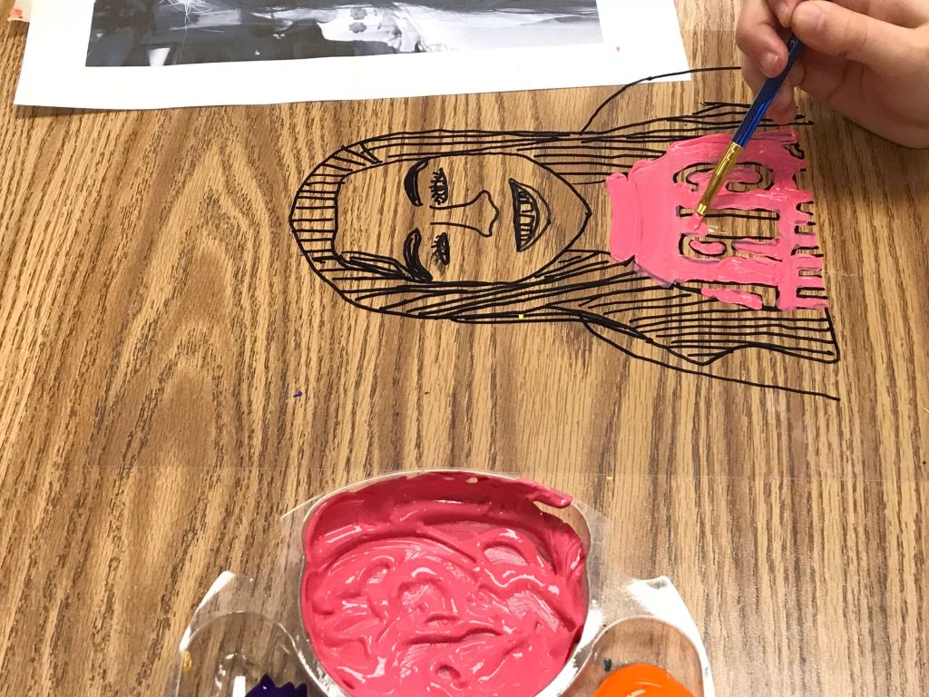 Third grade self portraits