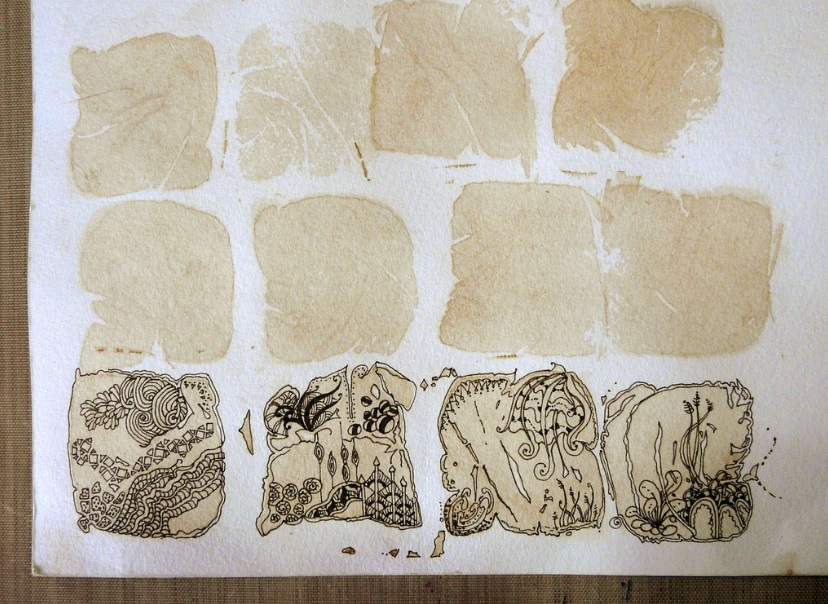 zentangles on tea by shoshiplatypus