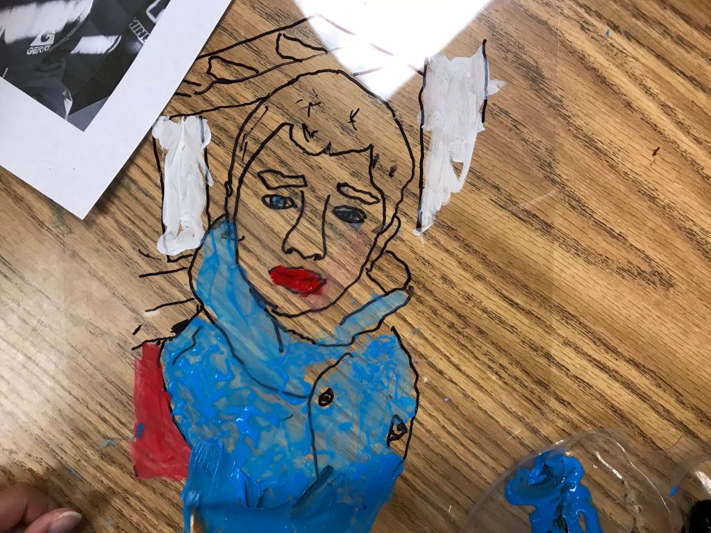 Third grade self portraits