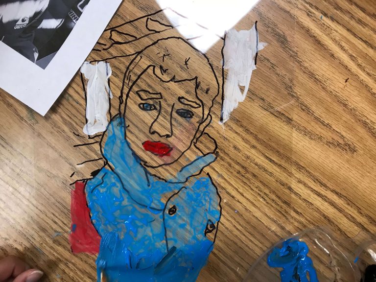Third grade self portraits