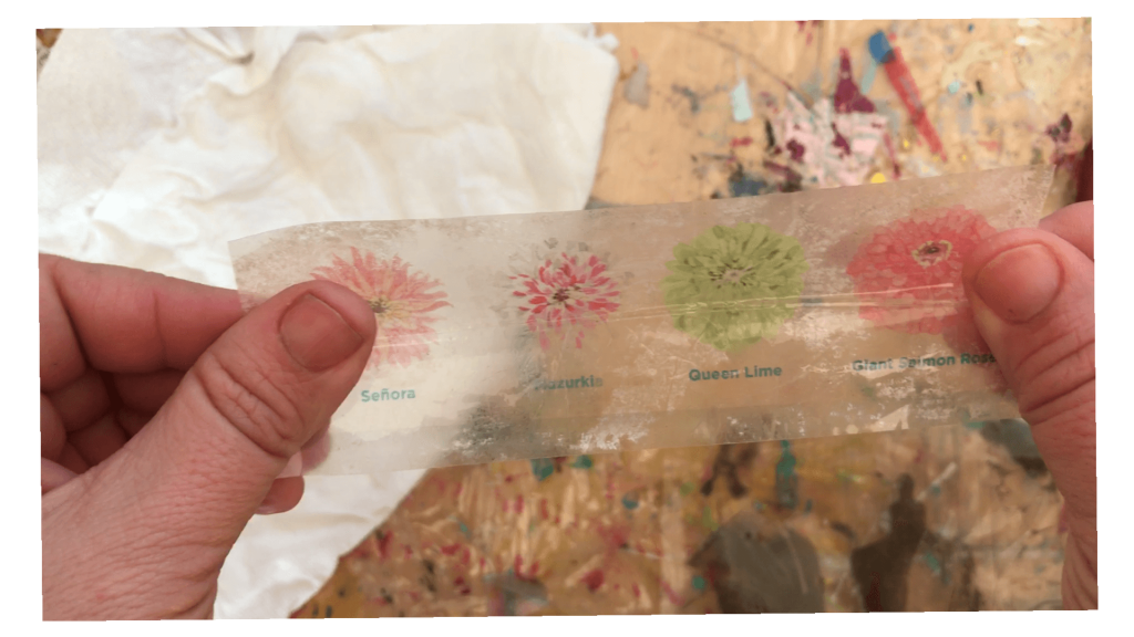 Image Transfer to Clear Tape