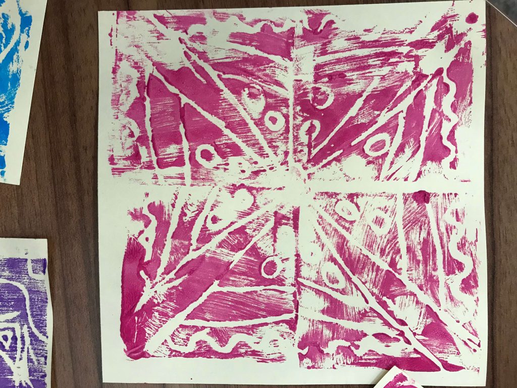 Printing with styrofoam