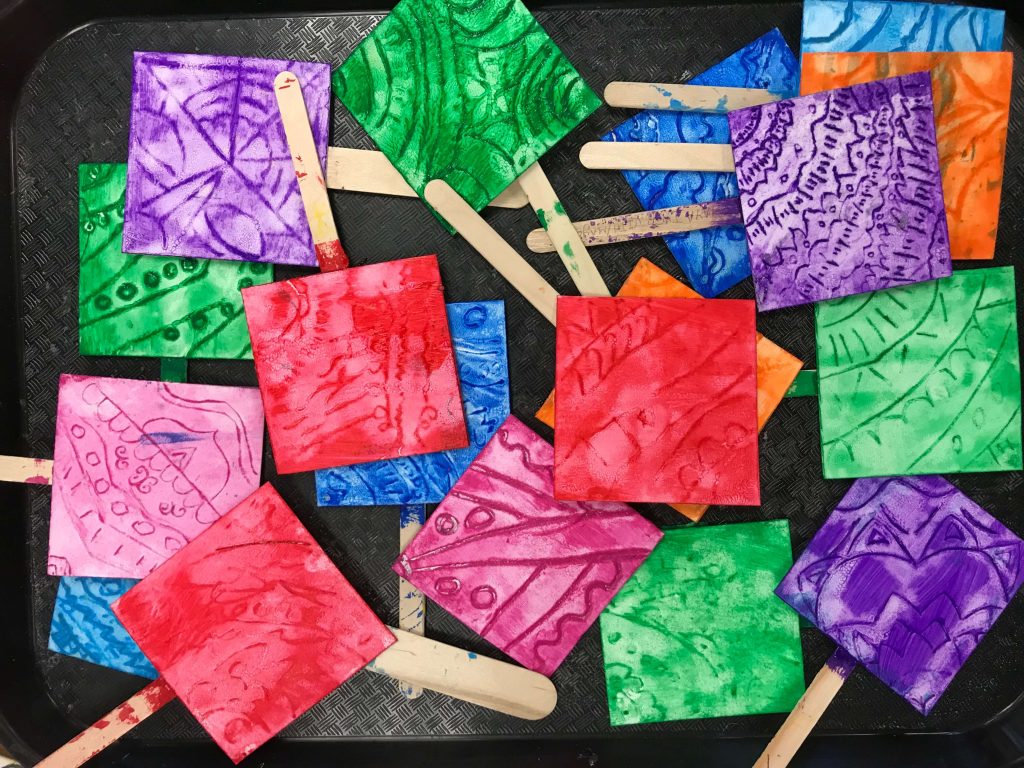 Printing with styrofoam