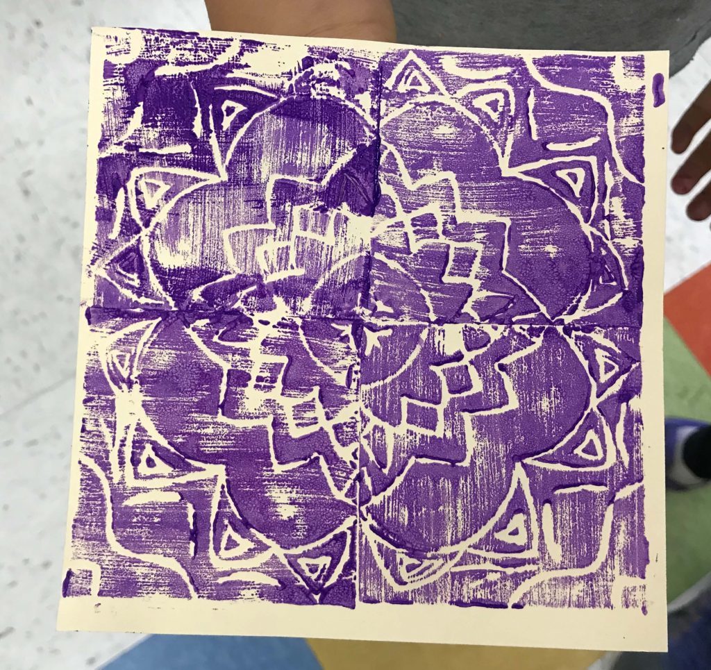 Printing with styrofoam