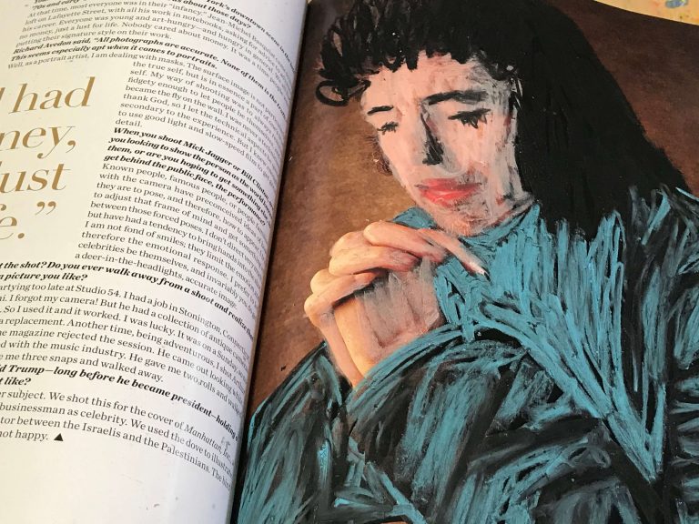 Art Journal in a magazine