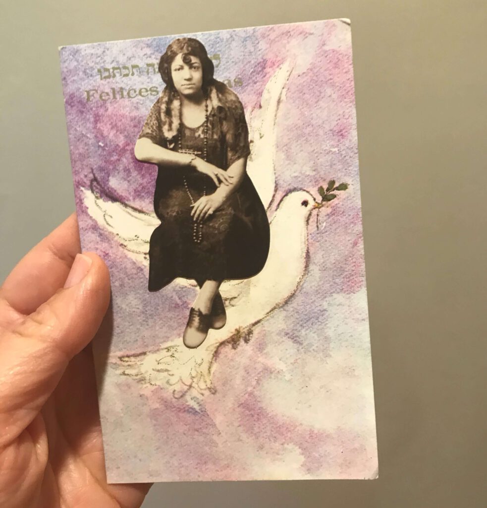 Collage postcard