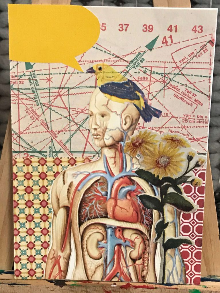 Collage postcard