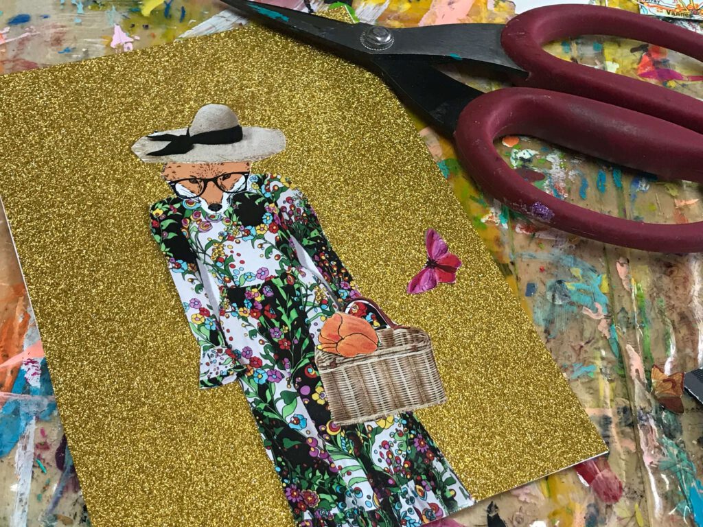 Collage postcard
