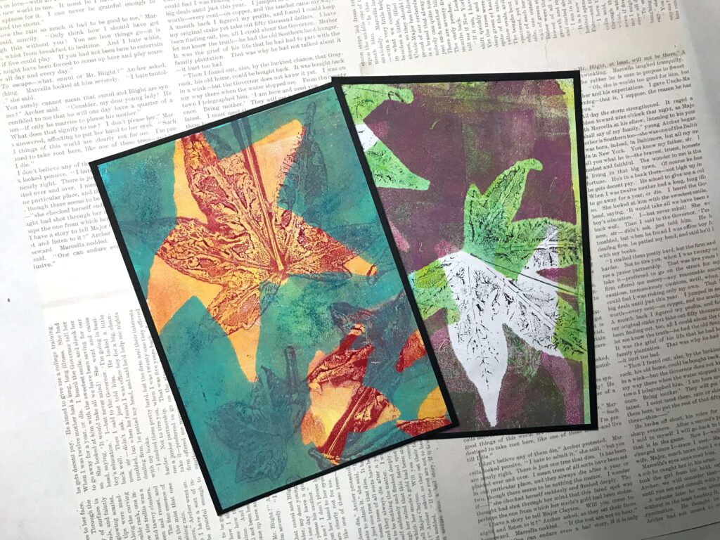 Geli printed papers